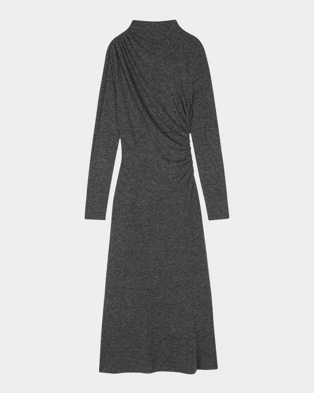 Margaret Gathered Jersey Midi Dress